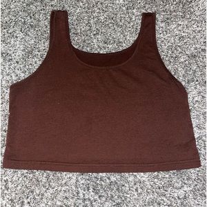Brown tank top